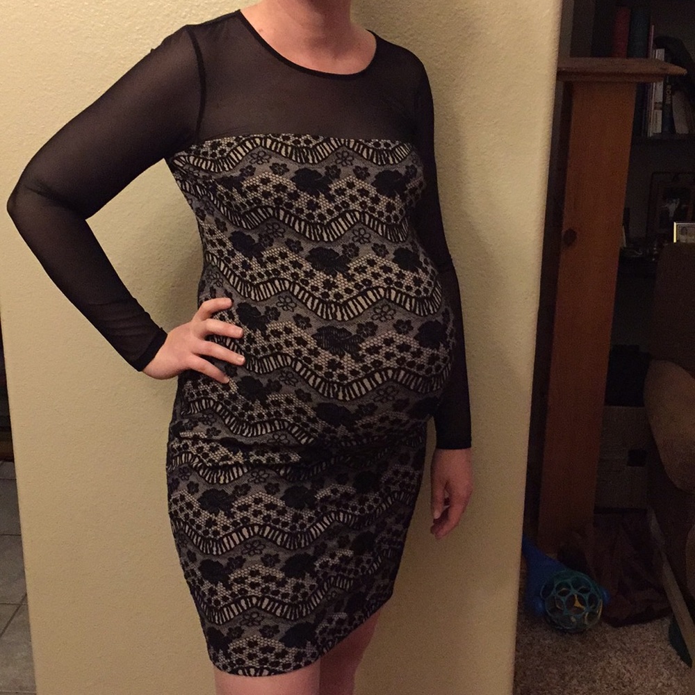 Motherhood Maternity black cocktail dress